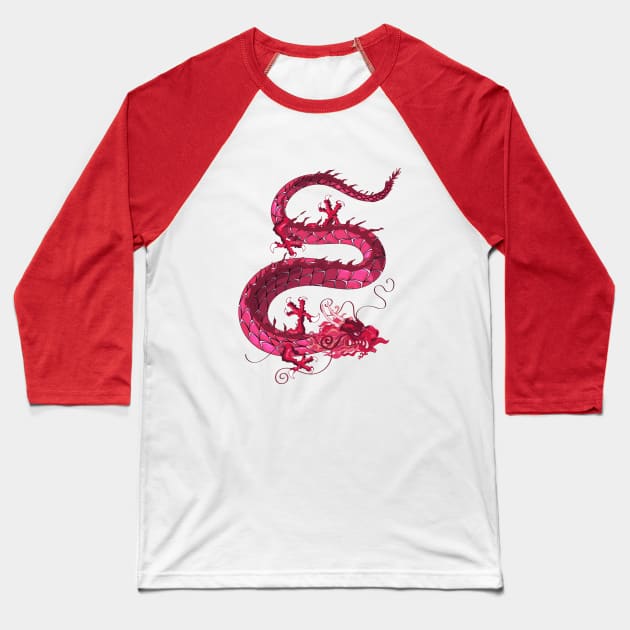 Far Eastern Dragon Baseball T-Shirt by nickemporium1